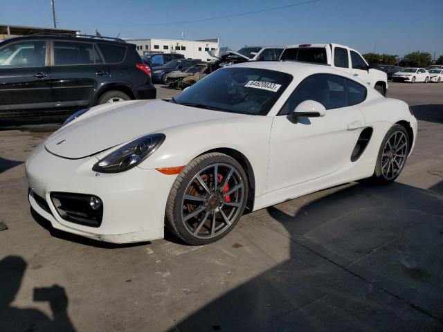 WP0AB2A83EK193755 - 2014 PORSCHE CAYMAN S WHITE photo 1