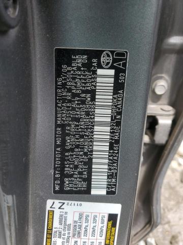 2T1KR32E57C645865 - 2007 TOYOTA COROLLA MA XR GRAY photo 12
