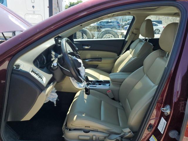 19UUB1F35GA007843 - 2016 ACURA TLX MAROON photo 7