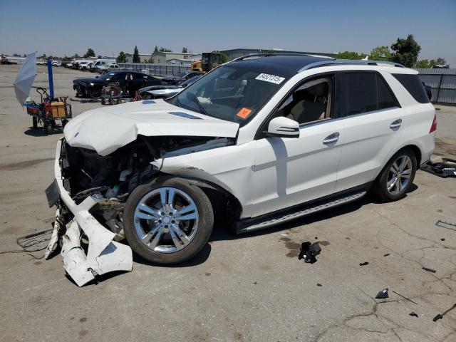 4JGDA5HB0EA348203 - 2014 MERCEDES-BENZ ML 350 4MATIC WHITE photo 1