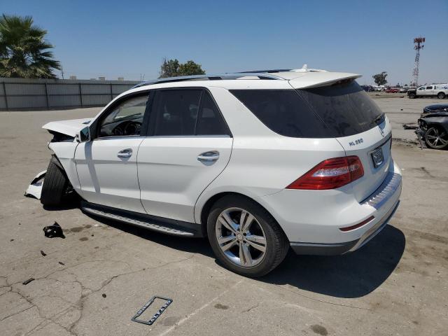 4JGDA5HB0EA348203 - 2014 MERCEDES-BENZ ML 350 4MATIC WHITE photo 2