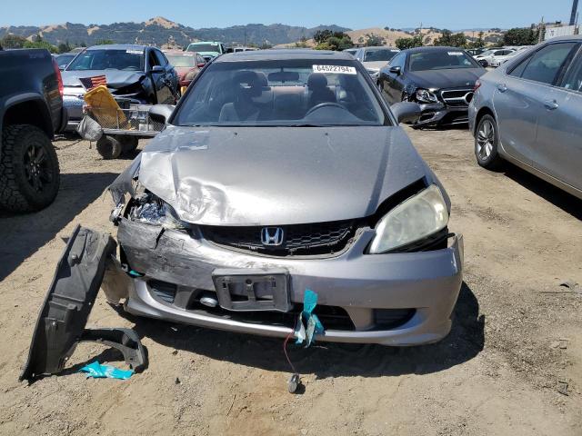 1HGEM22995L043437 - 2005 HONDA CIVIC EX CHARCOAL photo 5