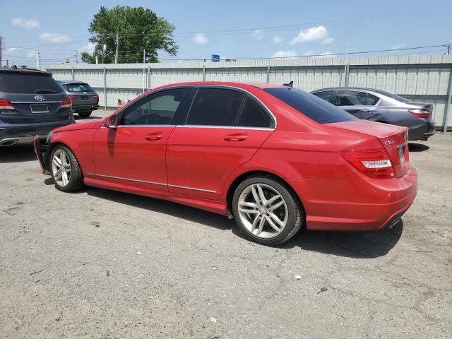 WDDGF8AB4DG035221 - 2013 MERCEDES-BENZ C 300 4MATIC RED photo 2