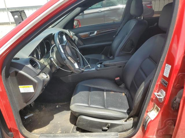 WDDGF8AB4DG035221 - 2013 MERCEDES-BENZ C 300 4MATIC RED photo 7