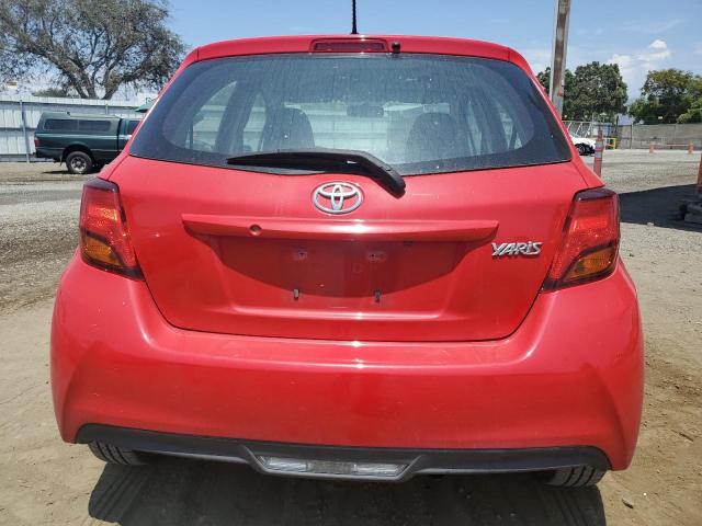 VNKKTUD33FA043379 - 2015 TOYOTA YARIS RED photo 6