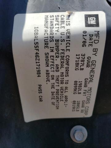 1G8AL55F46Z171984 - 2006 SATURN ION LEVEL 3 SILVER photo 12