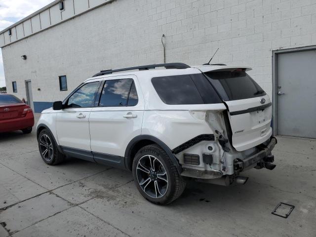1FM5K8GT5FGB72793 - 2015 FORD EXPLORER SPORT WHITE photo 2