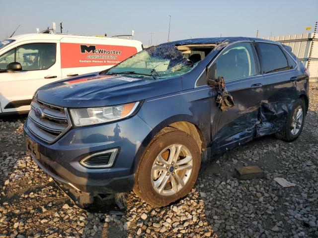 2FMPK3J83JBB25715 - 2018 FORD EDGE SEL BLUE photo 1