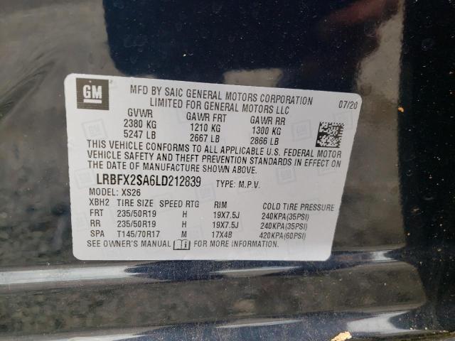 LRBFX2SA6LD212839 - 2020 BUICK ENVISION ESSENCE Qara foto 13