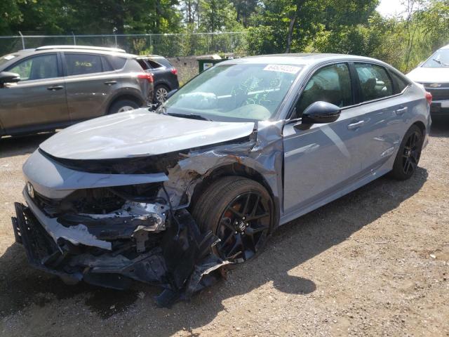 2HGFE2F59NH125724 - 2022 HONDA CIVIC SPORT GRAY photo 1