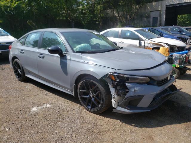 2HGFE2F59NH125724 - 2022 HONDA CIVIC SPORT GRAY photo 4