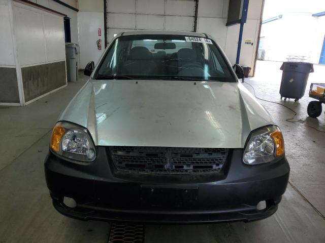 KMHCG45C35U624924 - 2005 HYUNDAI ACCENT GL SILVER photo 5