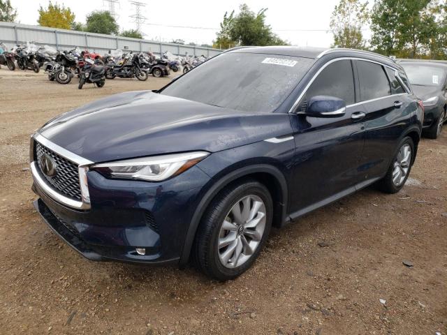 3PCAJ5BB0MF105237 - 2021 INFINITI QX50 LUXE BLUE photo 1