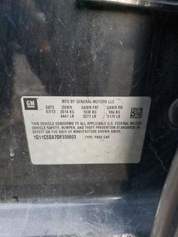 1G11C5SA7DF339803 - 2013 CHEVROLET MALIBU 1LT 黑色 照片 12