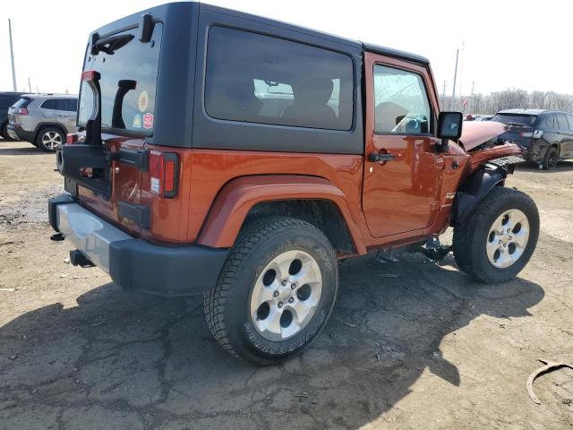 1C4AJWBG2EL293971 - 2014 JEEP WRANGLER SAHARA ORANGE photo 3