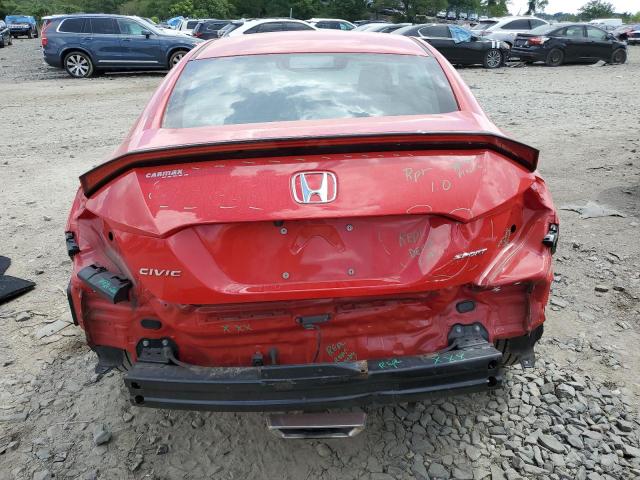 2HGFC4B80KH303422 - 2019 HONDA CIVIC SPORT RED photo 6