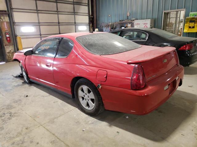 2G1WM15K469346980 - 2006 CHEVROLET MONTE CARL LT RED photo 2