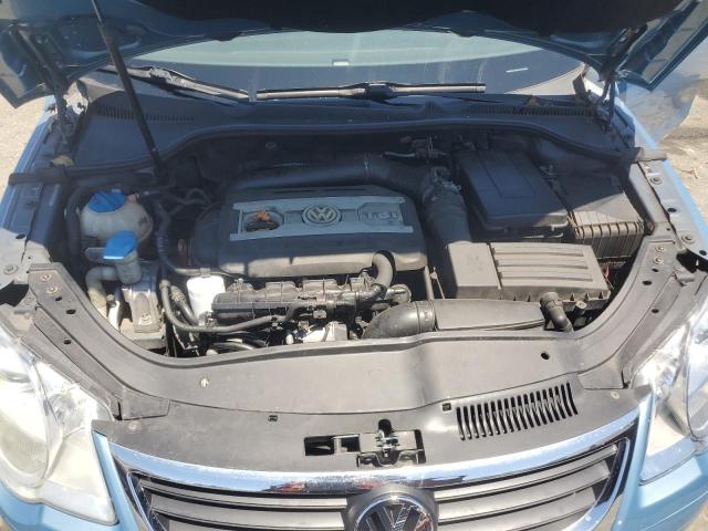 WVWBA7AH2AV014392 - 2010 VOLKSWAGEN EOS TURBO BLUE photo 11