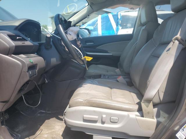 5J6RM4H76CL073214 - 2012 HONDA CR-V EXL BROWN photo 7
