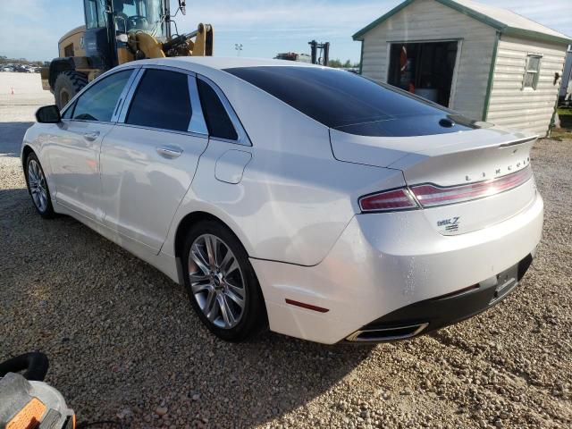 3LN6L2LU4ER833251 - 2014 LINCOLN MKZ HYBRID WHITE photo 3