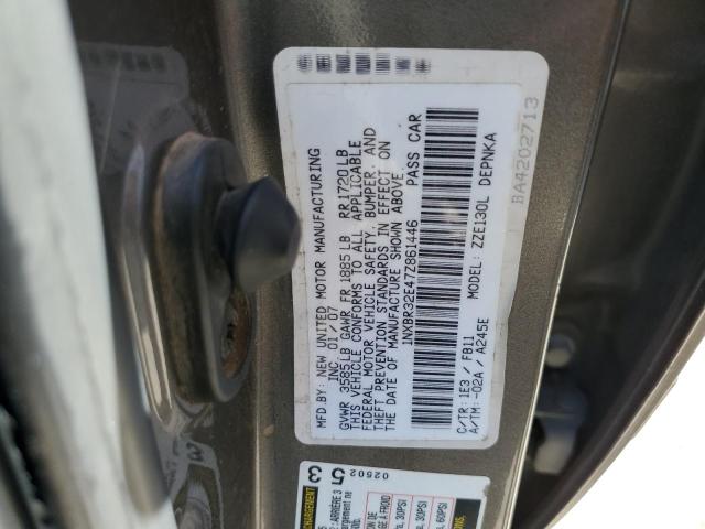 1NXBR32E47Z861446 - 2007 TOYOTA UK CE GRAY photo 13