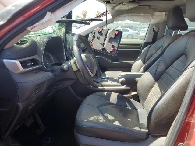 5TDGZRBH8NS565662 - 2022 TOYOTA HIGHLANDER XLE Rot Foto 7