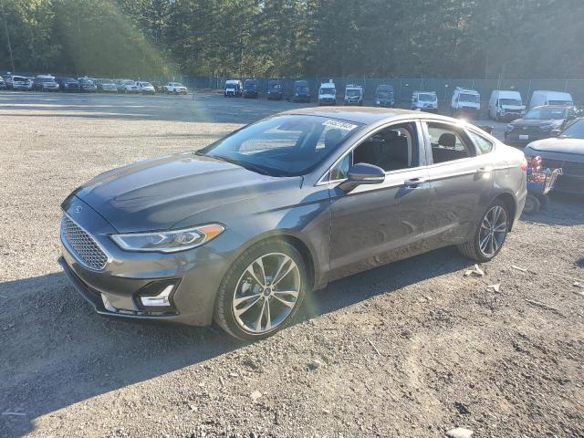 3FA6P0D93LR173620 - 2020 FORD FUSION TITANIUM GRAY photo 1