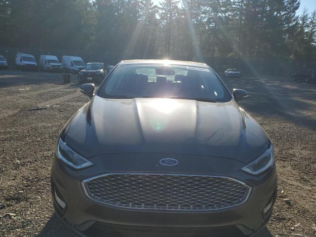 3FA6P0D93LR173620 - 2020 FORD FUSION TITANIUM GRAY photo 5