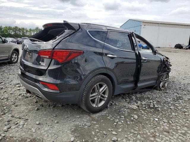 5NMZUDLB2HH047610 - 2017 HYUNDAI SANTA FE S BLACK photo 3