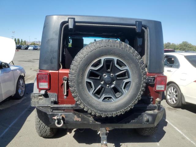 1J4FA24108L529989 - 2008 JEEP WRANGLER X BURGUNDY photo 6