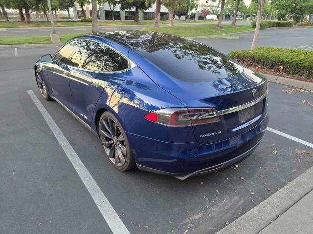 5YJSA1E28FF112321 - 2015 TESLA MODEL S ლურჯი ფოტო 3