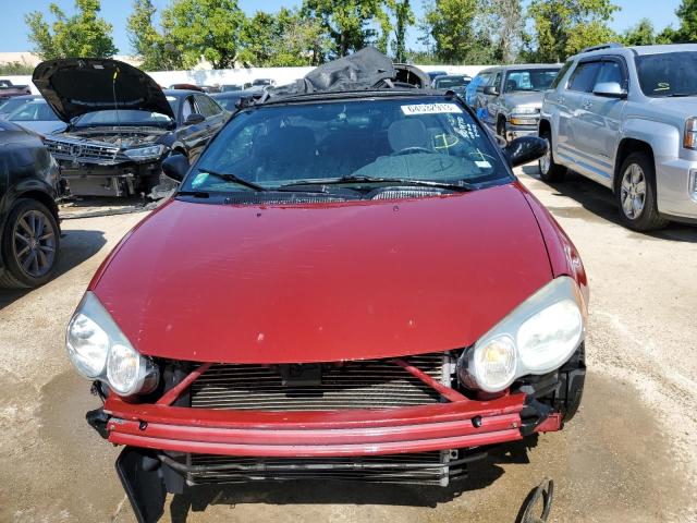 1C3EL75R36N173721 - 2006 CHRYSLER SEBRING GTC RED photo 5