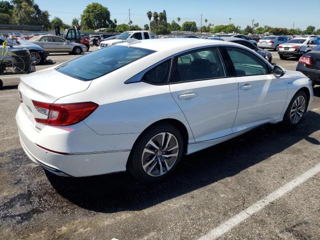 1HGCV3F51MA012730 - 2021 HONDA ACCORD HYBRID EXL WHITE photo 3