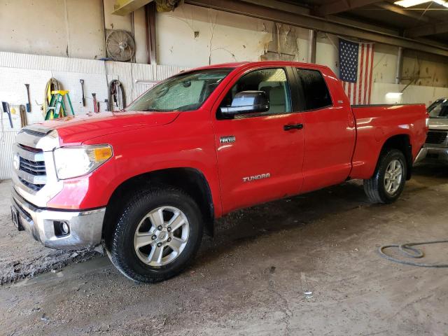 5TFUW5F19EX344020 - 2014 TOYOTA TUNDRA DOUBLE CAB SR/SR5 RED photo 1