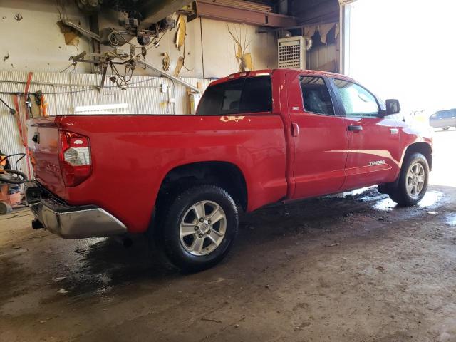 5TFUW5F19EX344020 - 2014 TOYOTA TUNDRA DOUBLE CAB SR/SR5 RED photo 3