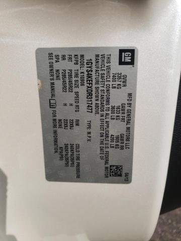 1GYS4KEFXDR317477 - 2013 CADILLAC ESCALADE ESV PLATINUM თეთრი ფოტო 13