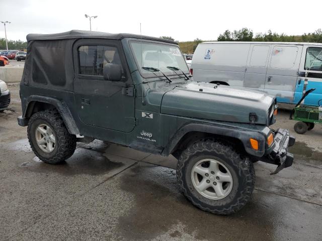 1J4FA39S84P702166 - 2004 JEEP WRANGLER X GREEN photo 4