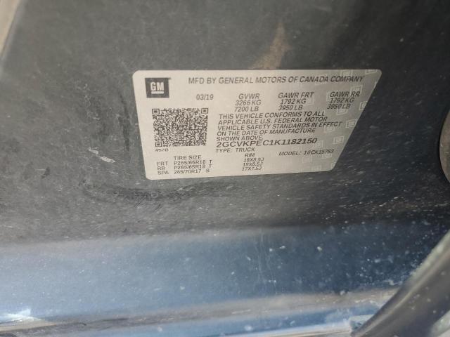 2GCVKPEC1K1182150 - 2019 CHEVROLET SILVERADO K1500 LT 黑色 照片 12