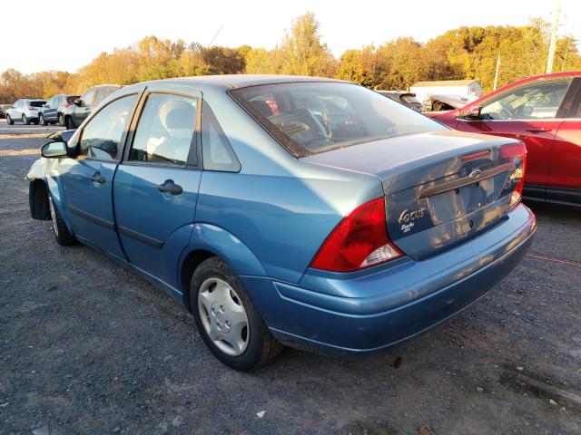 1FAFP33P51W326509 - 2001 FORD FOCUS LX BLUE photo 3