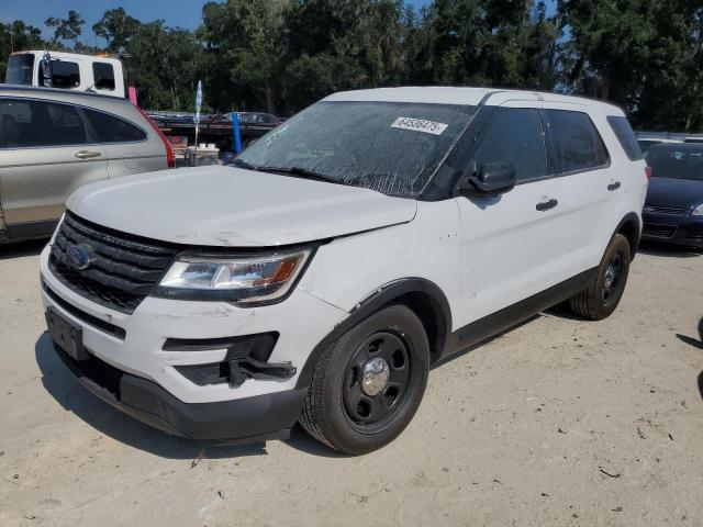 1FM5K8AR7JGB46265 - 2018 FORD EXPLORER POLICE INTERCEPTOR WHITE photo 1