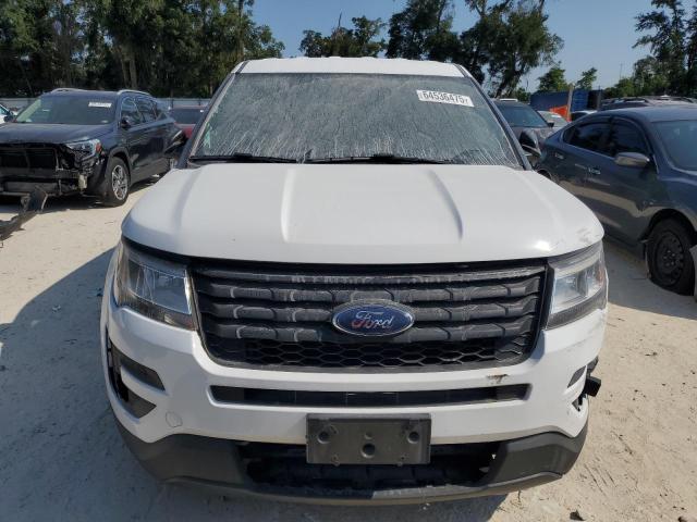 1FM5K8AR7JGB46265 - 2018 FORD EXPLORER POLICE INTERCEPTOR WHITE photo 5