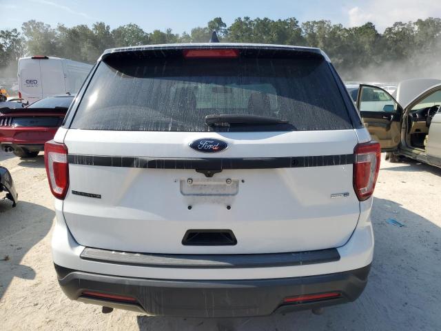 1FM5K8AR7JGB46265 - 2018 FORD EXPLORER POLICE INTERCEPTOR WHITE photo 6
