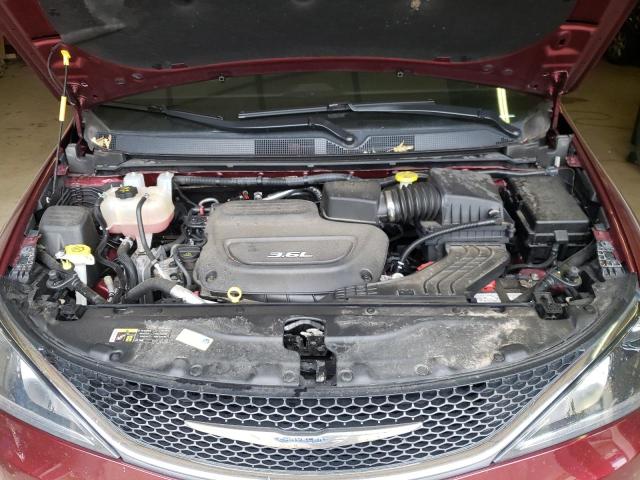 2C4RC1BG6HR543594 - 2017 CHRYSLER PACIFICA TOURING L MAROON photo 12