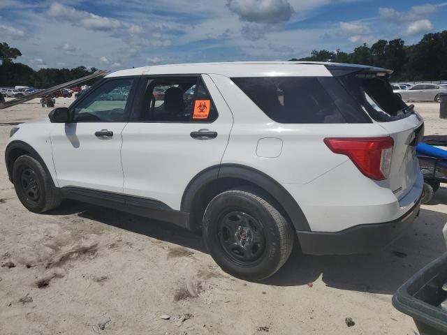 1FM5K8AB0LGD18805 - 2020 FORD EXPLORER POLICE INTERCEPTOR Blanco foto 2