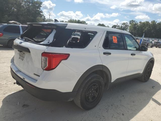 1FM5K8AB0LGD18805 - 2020 FORD EXPLORER POLICE INTERCEPTOR Blanco foto 3