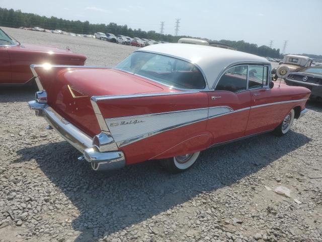 VC57K192811 - 1957 CHEVROLET 4 DR RED photo 3