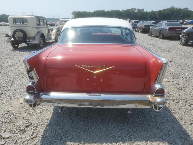 VC57K192811 - 1957 CHEVROLET 4 DR RED photo 6