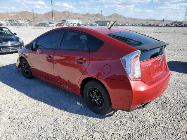 JTDKN3DU5D5700145 - 2013 TOYOTA PRIUS RED photo 2