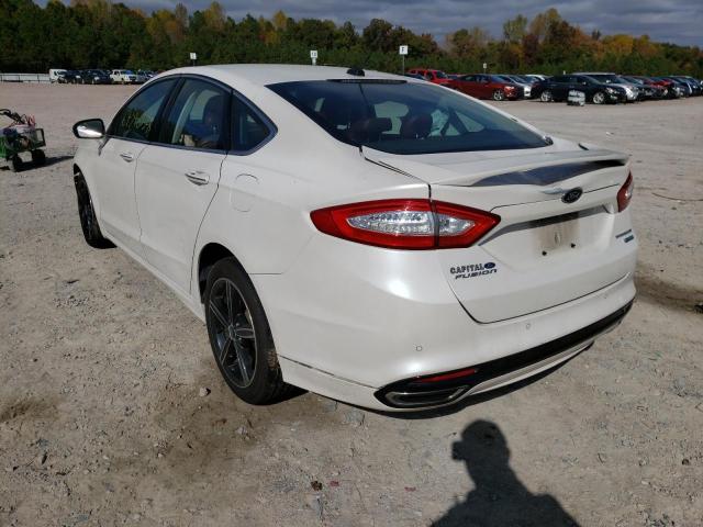 3FA6P0K98FR101870 - 2015 FORD FUSION TITANIUM WHITE photo 3