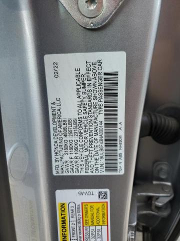 19UUB5F43NA000144 - 2022 ACURA TLX TECHNOLOGY 银色 照片 13